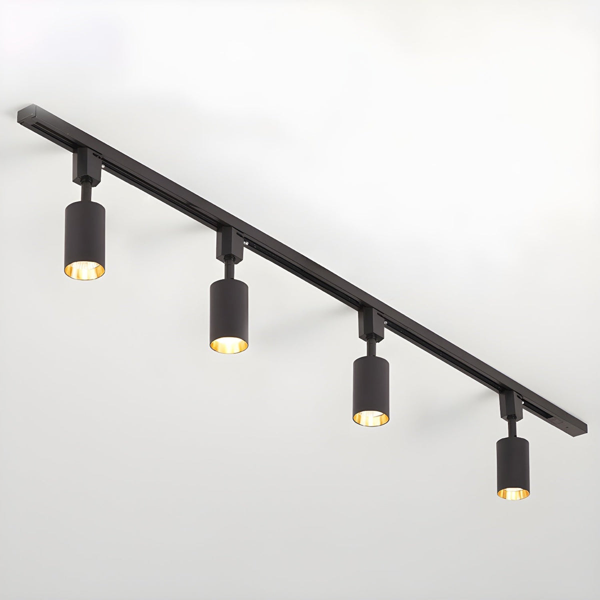 Galvyn lámpara de techo Sleek Cylinder Track con diseño minimalista
