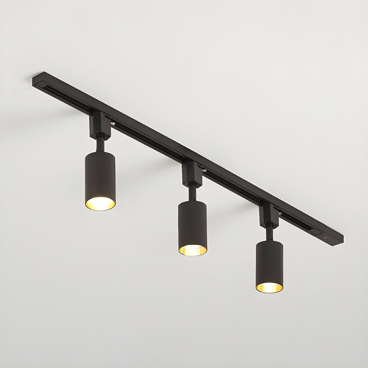 Galvyn lámpara de techo Sleek Cylinder Track con diseño minimalista