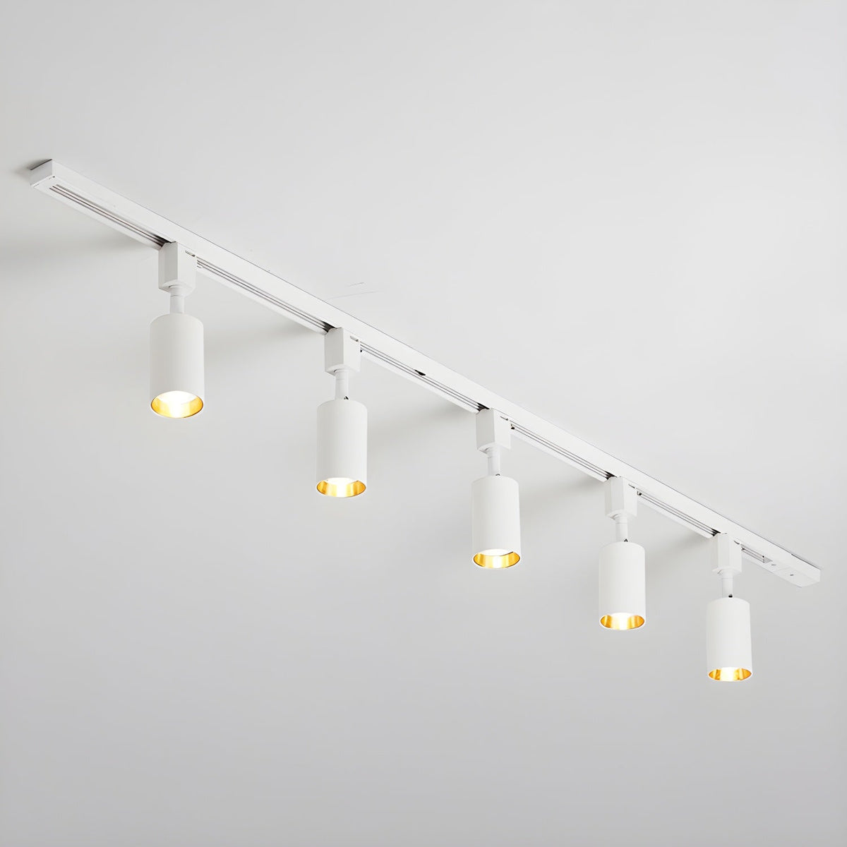 Galvyn lámpara de techo Sleek Cylinder Track con diseño minimalista