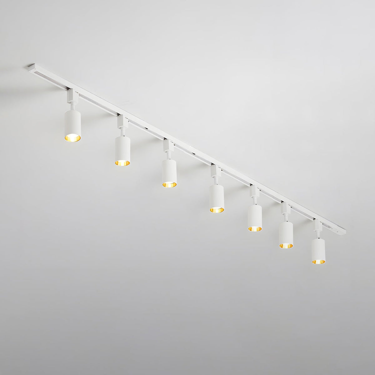 Galvyn lámpara de techo Sleek Cylinder Track con diseño minimalista