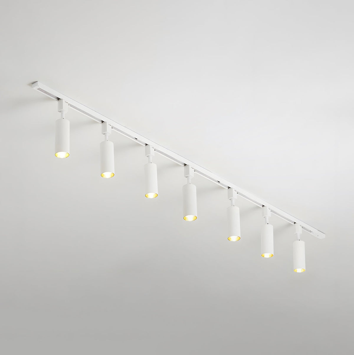 Galvyn lámpara de techo Sleek Cylinder Track con diseño minimalista