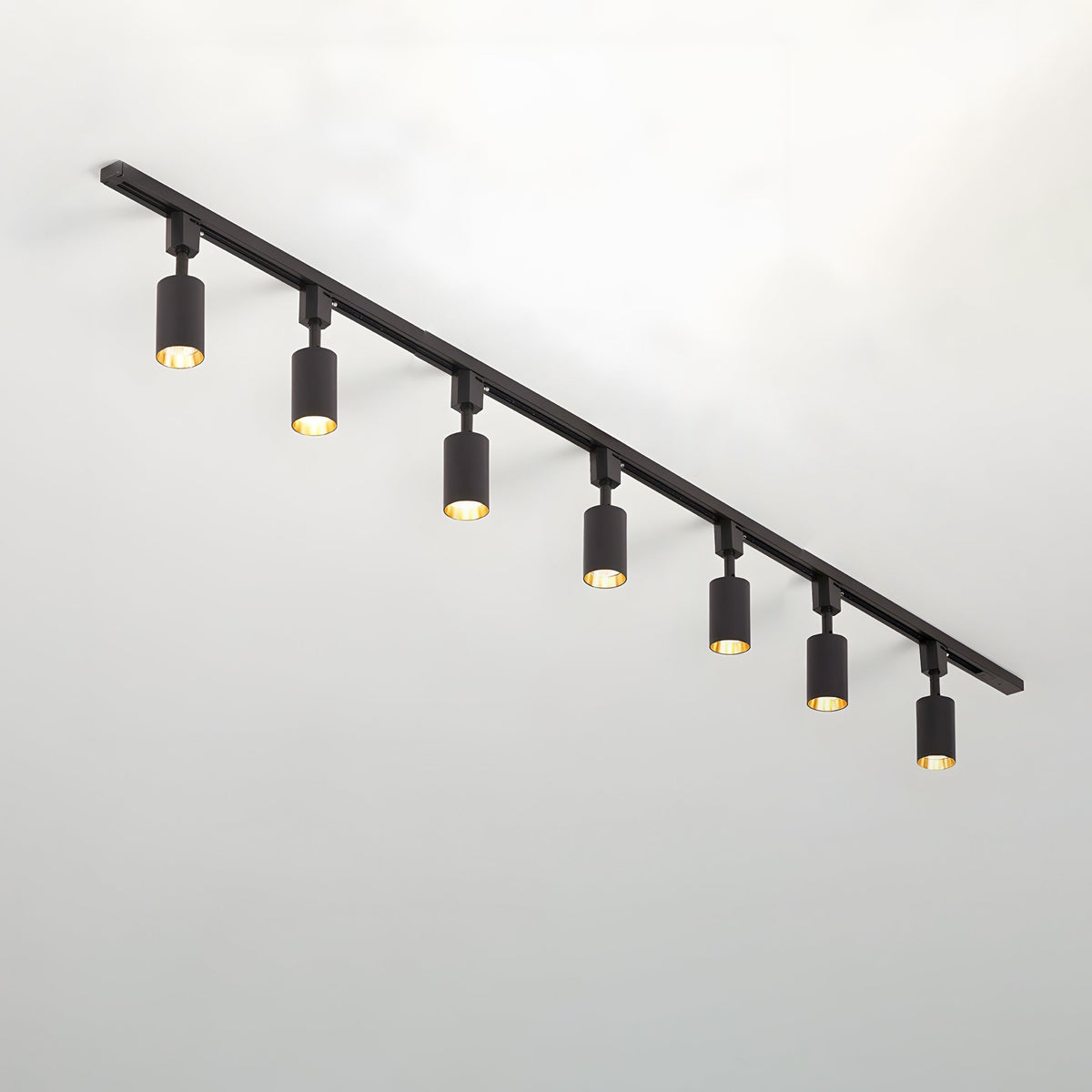 Galvyn lámpara de techo Sleek Cylinder Track con diseño minimalista
