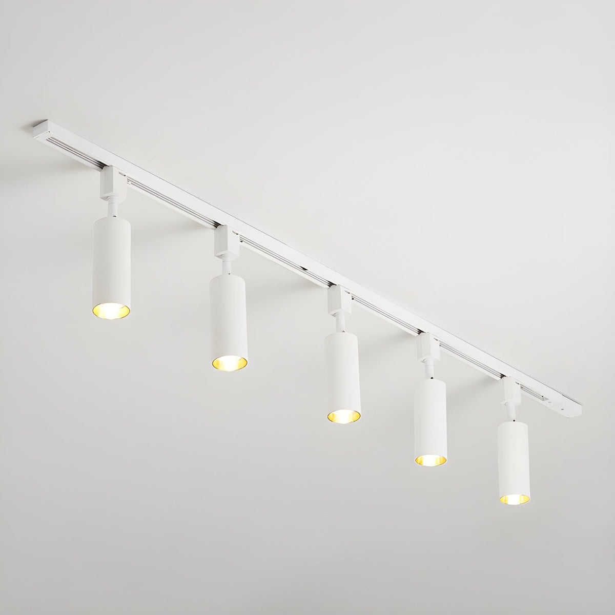 Galvyn lámpara de techo Sleek Cylinder Track con diseño minimalista