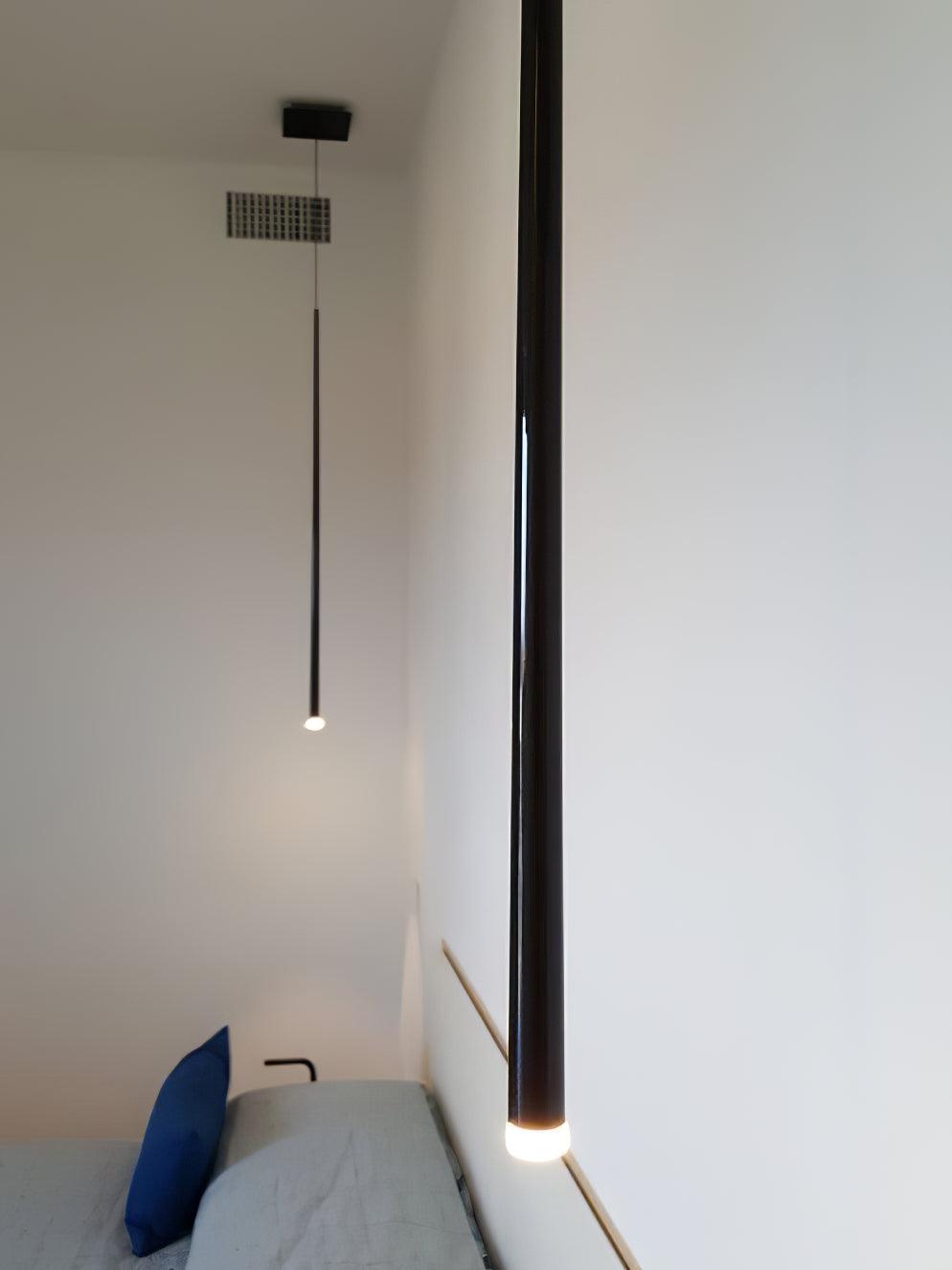 Lustra Lámparas de araña Delgado Negro Minimalista
