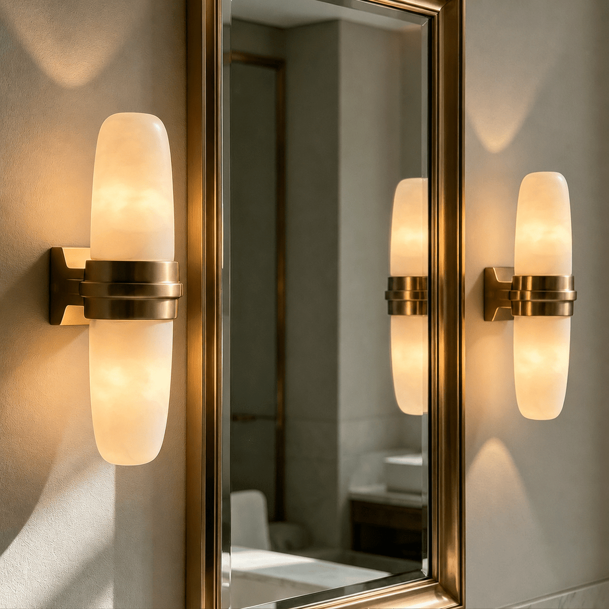 Slim aplique de pared vertical tubular