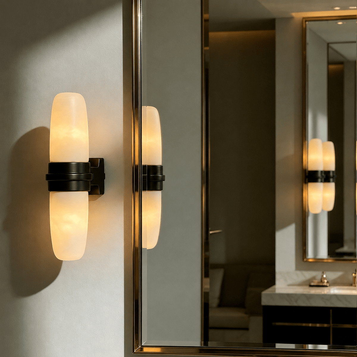Slim aplique de pared vertical tubular