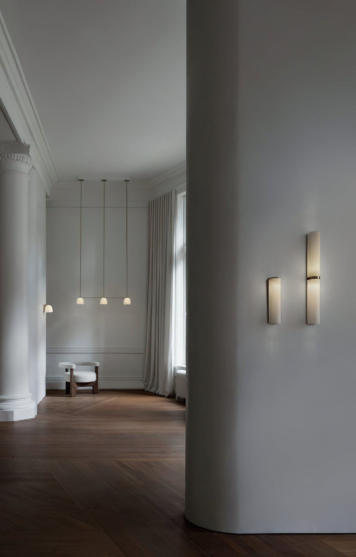 Eirisine aplique de pared con vidrio