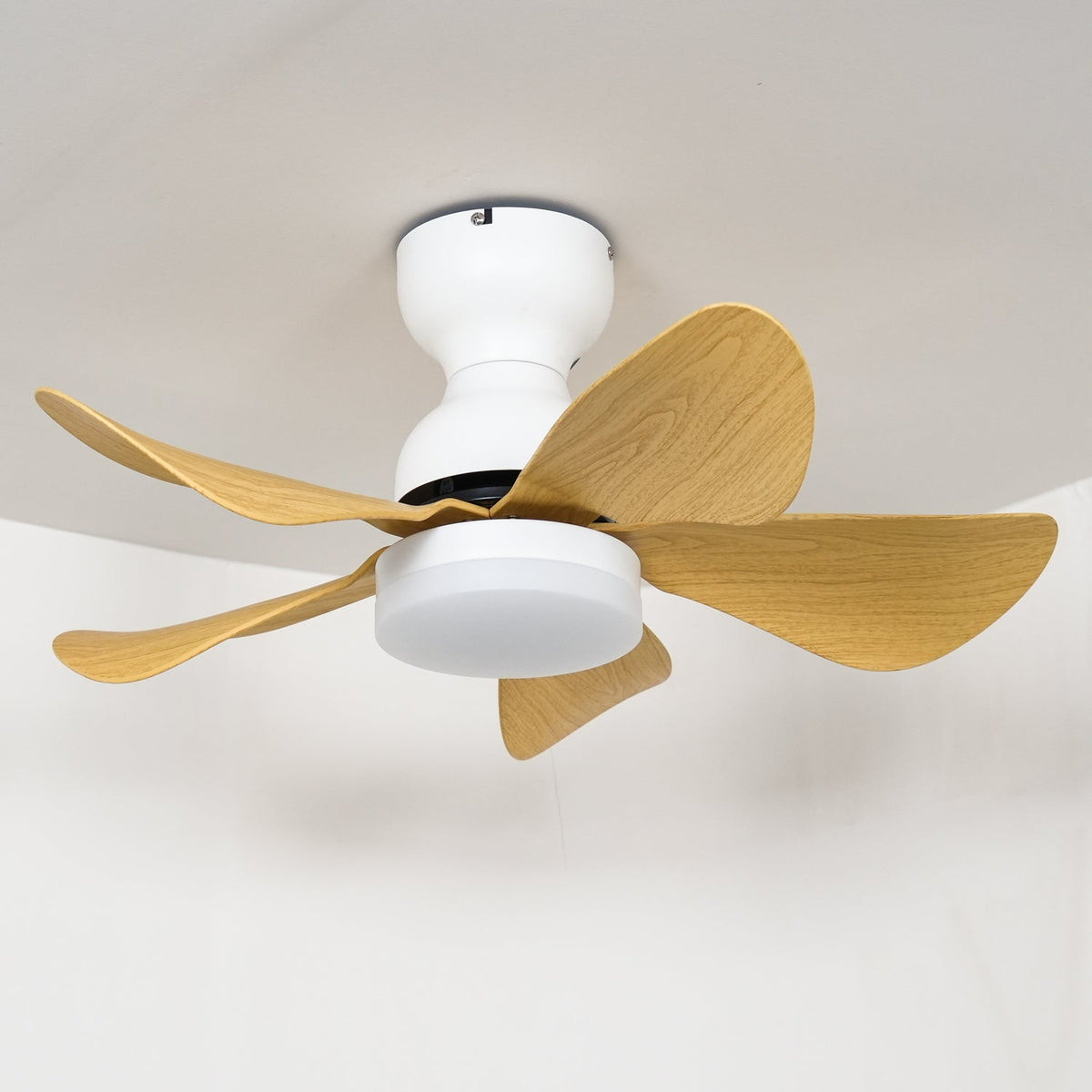Elvanelle ventilador de techo con luz de madera