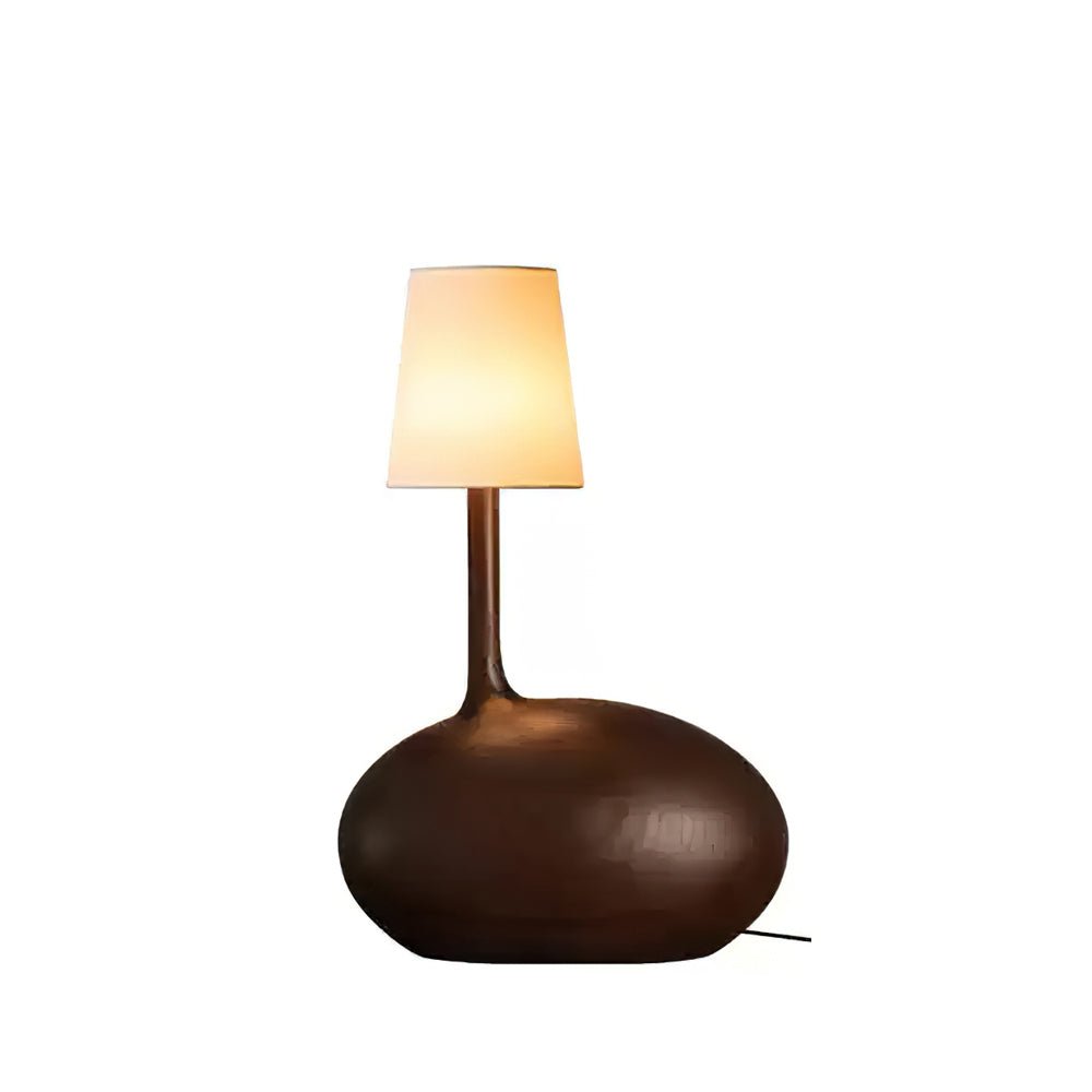 Brixten lámpara de mesa de madera y tejido