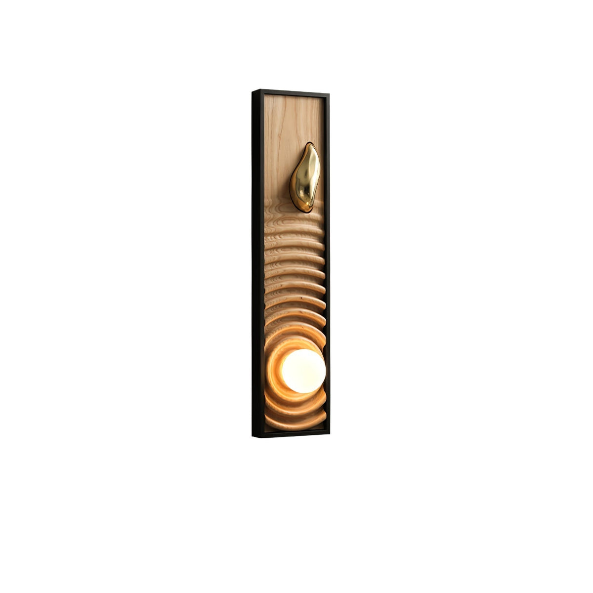 Caleb aplique de pared de madera vintage