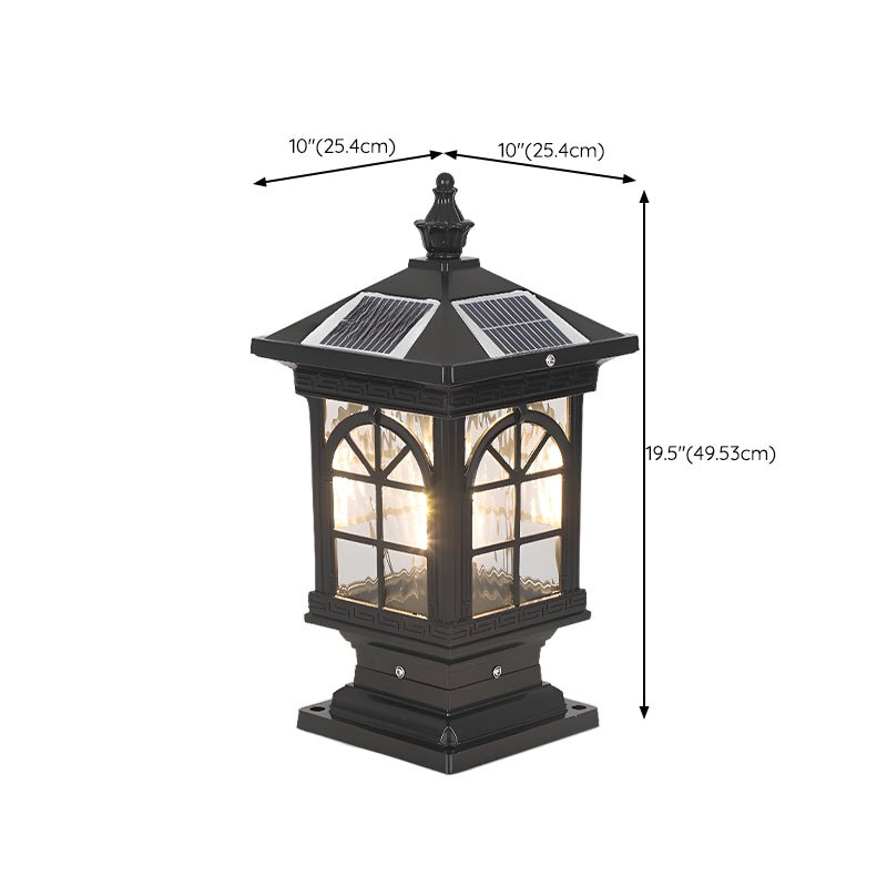 Ray Vintage de estilo clásico farol luminaria exterior solar