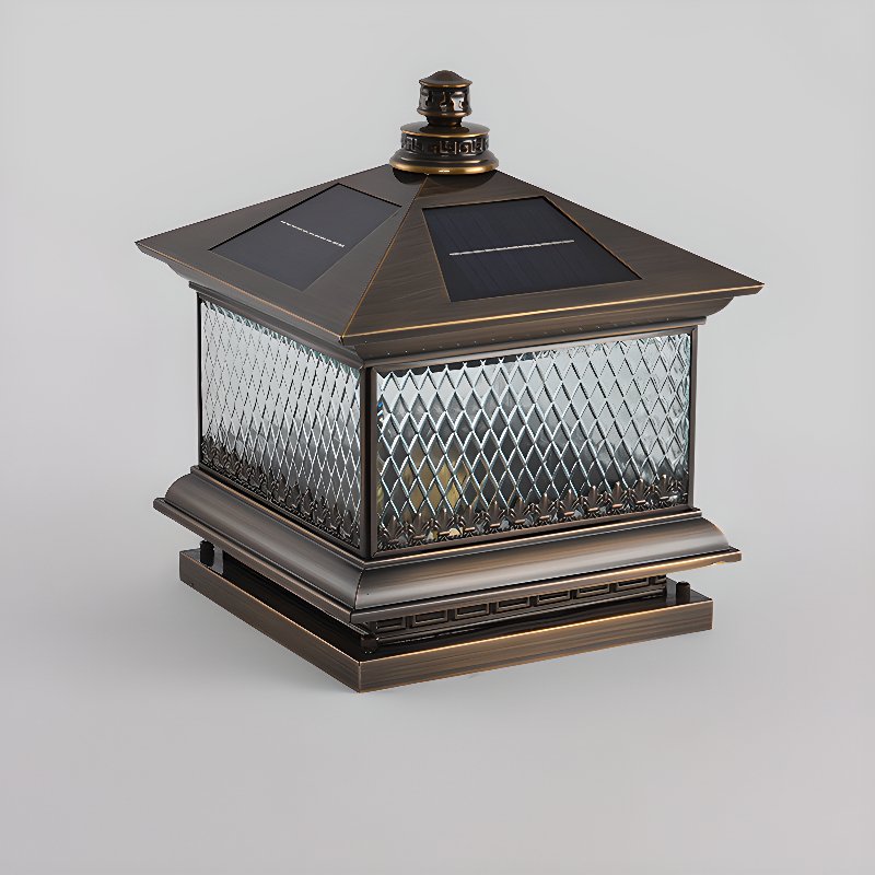 Evelor luminaria exterior clásica Diamond Solar Post