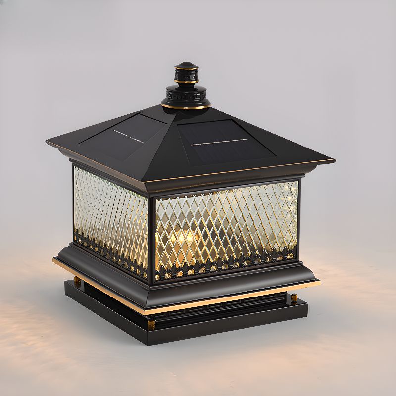 Evelor luminaria exterior clásica Diamond Solar Post