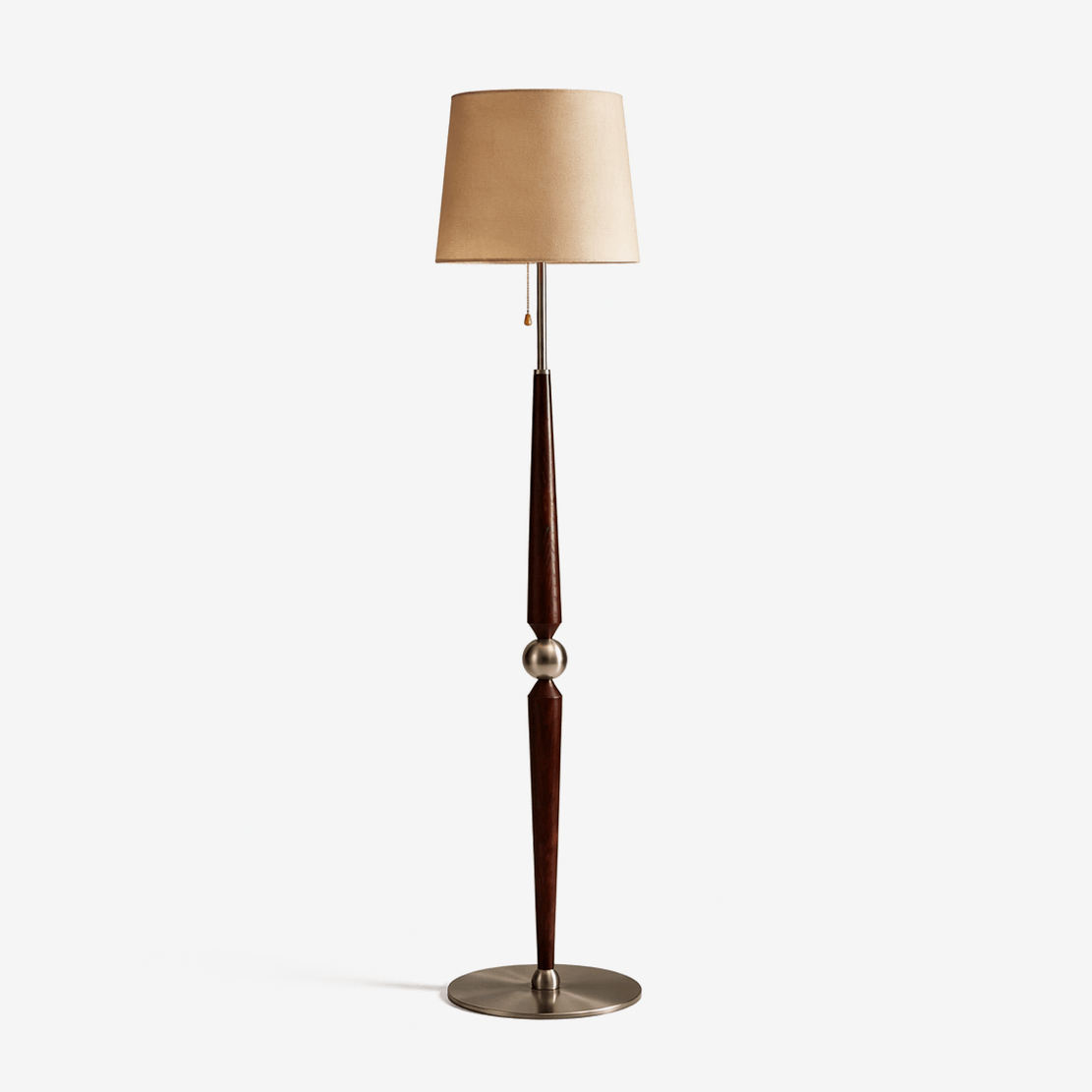 Aldivina lámpara de pie tallada en madera
