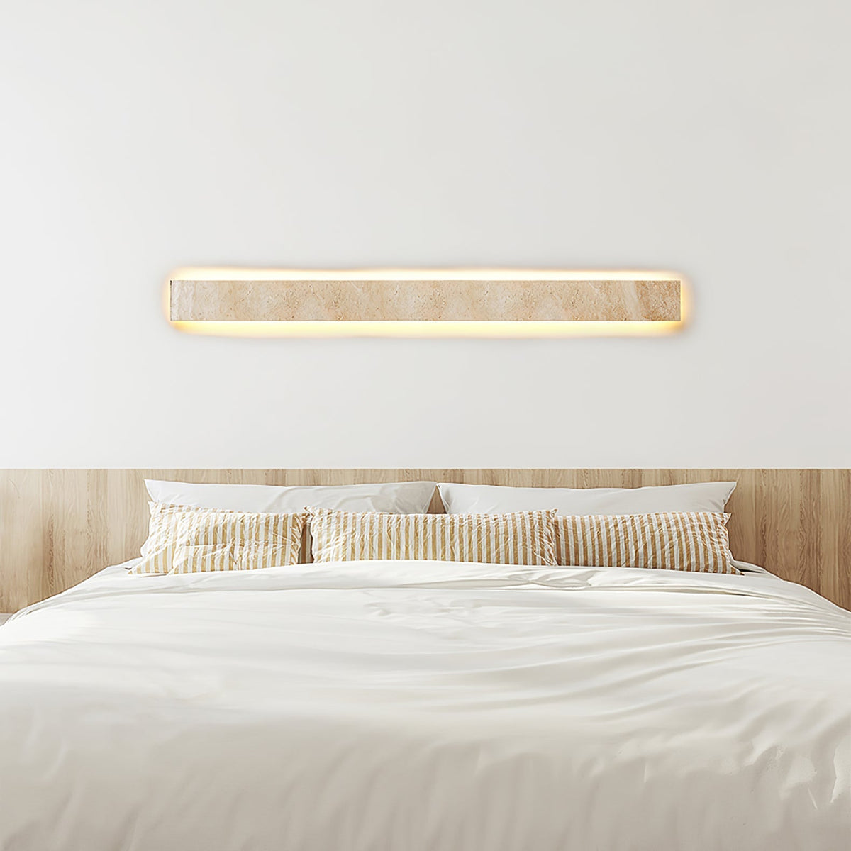 Tavoelia aplique de pared Slim Rectangle travertino lineal