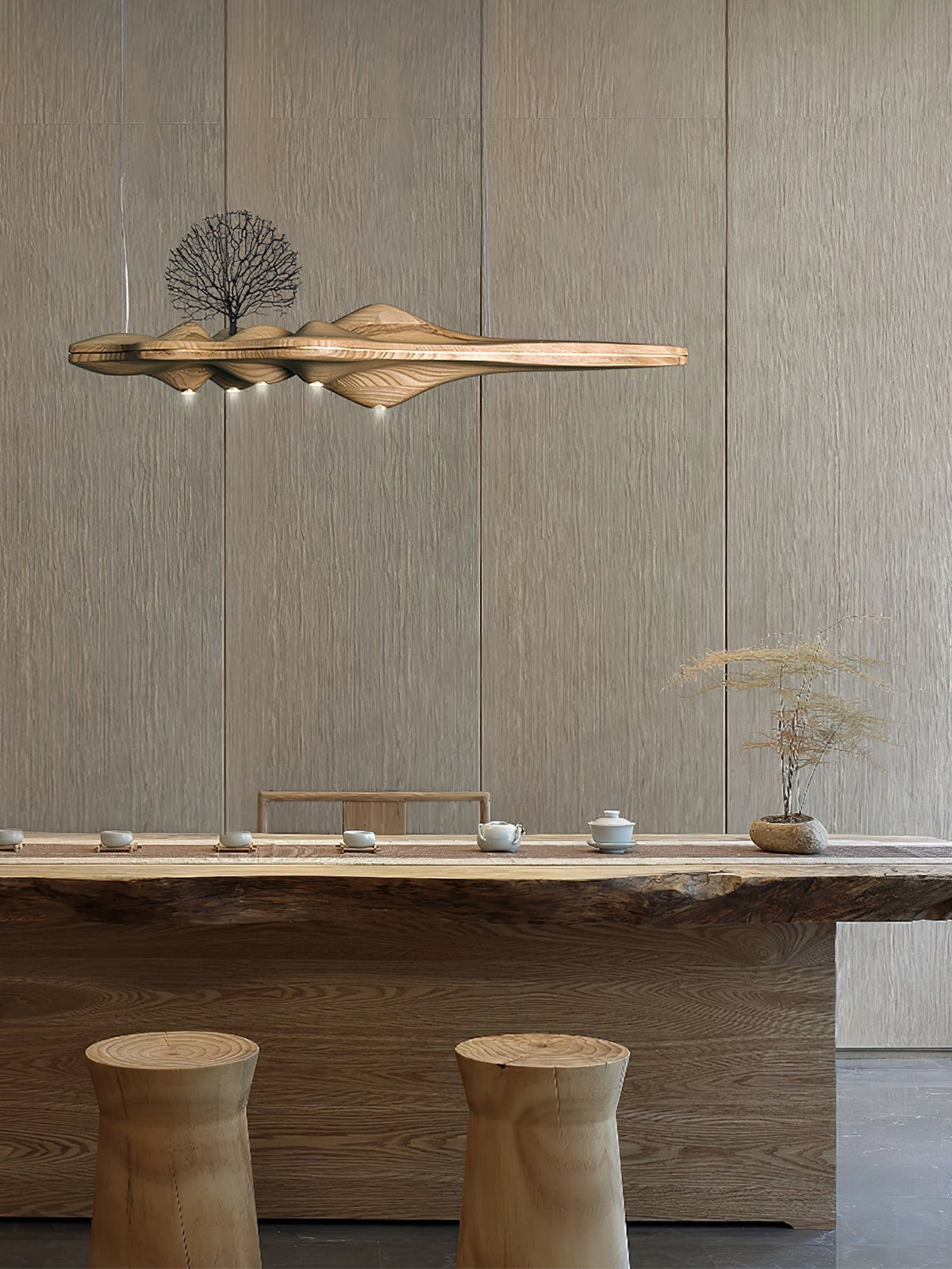 Tolven lámpara colgante Premium Elegancia de madera