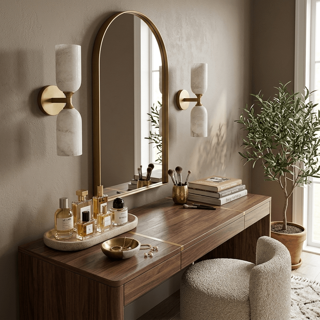 Sabriel Solmira alabastro aplique de pared doble
