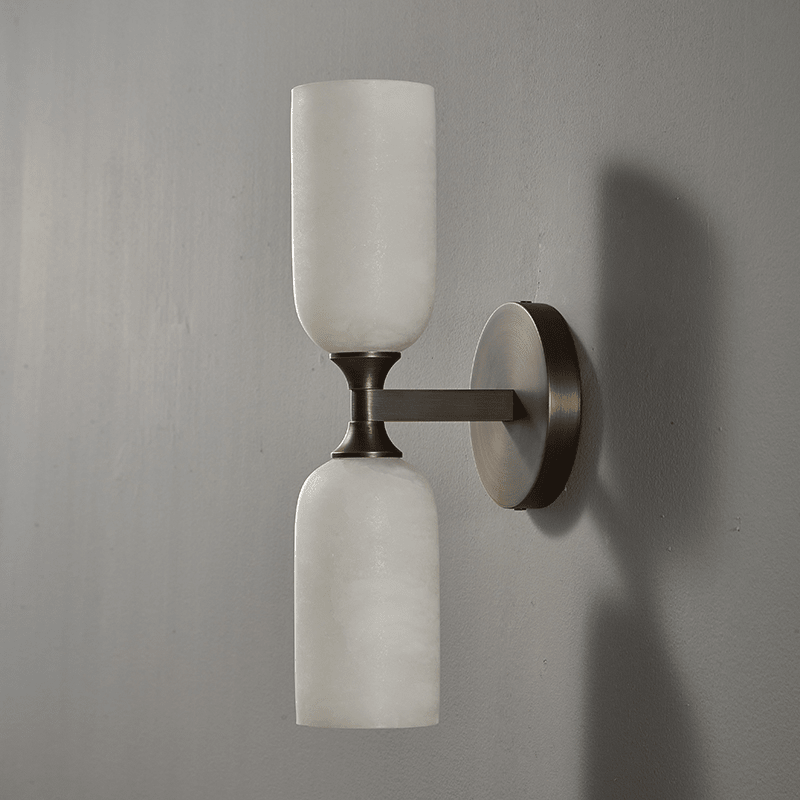 Sabriel Solmira alabastro aplique de pared doble