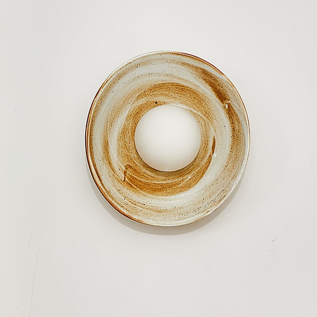 Solune aplique de pared moderno minimalista de vidrio y madera