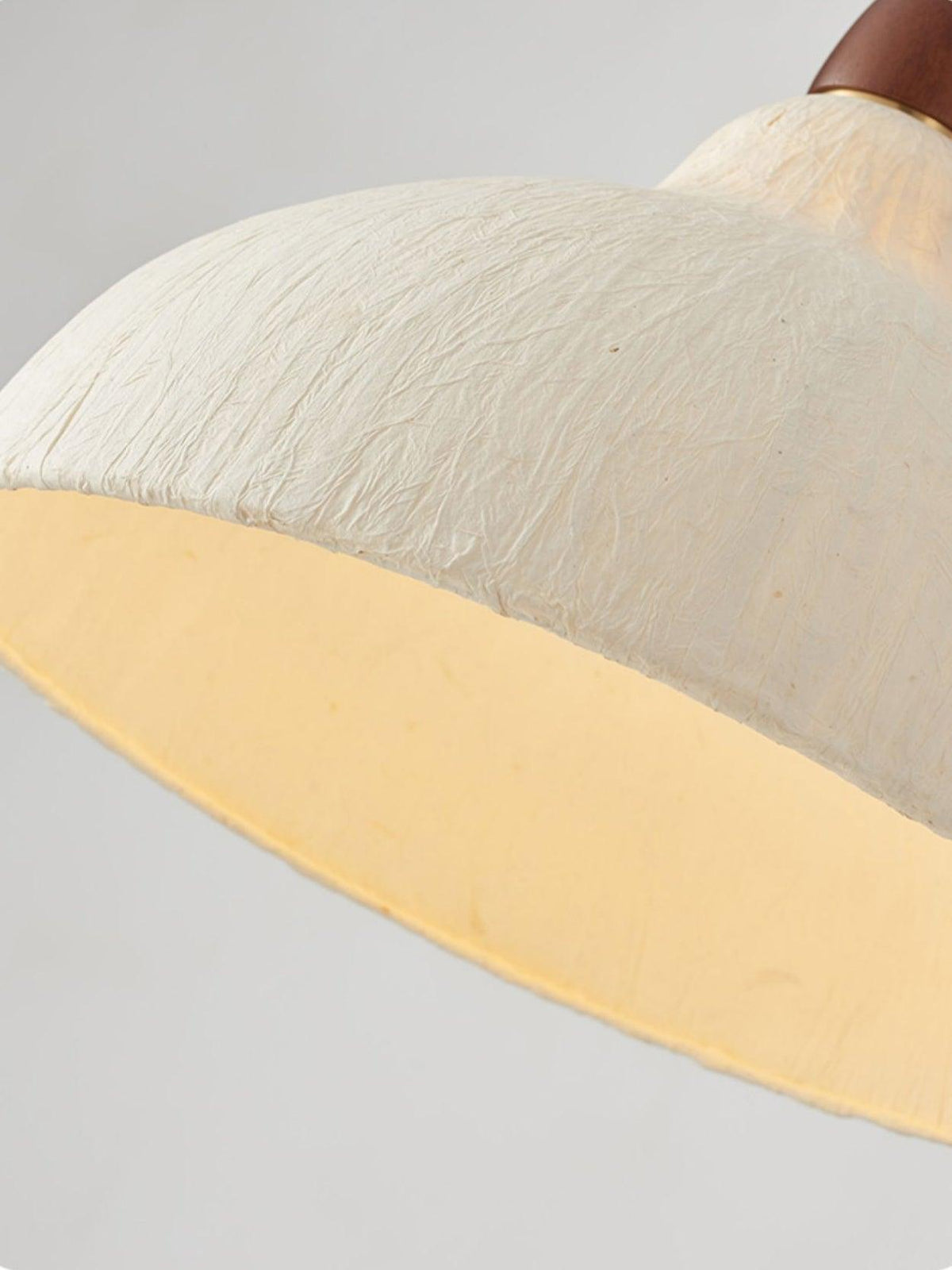 Locan lámpara colgante de papel y madera