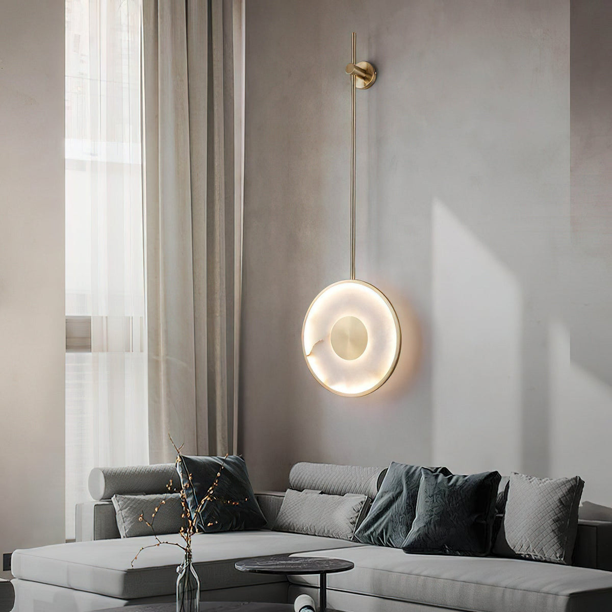 Eiroelle aplique de pared alabastro