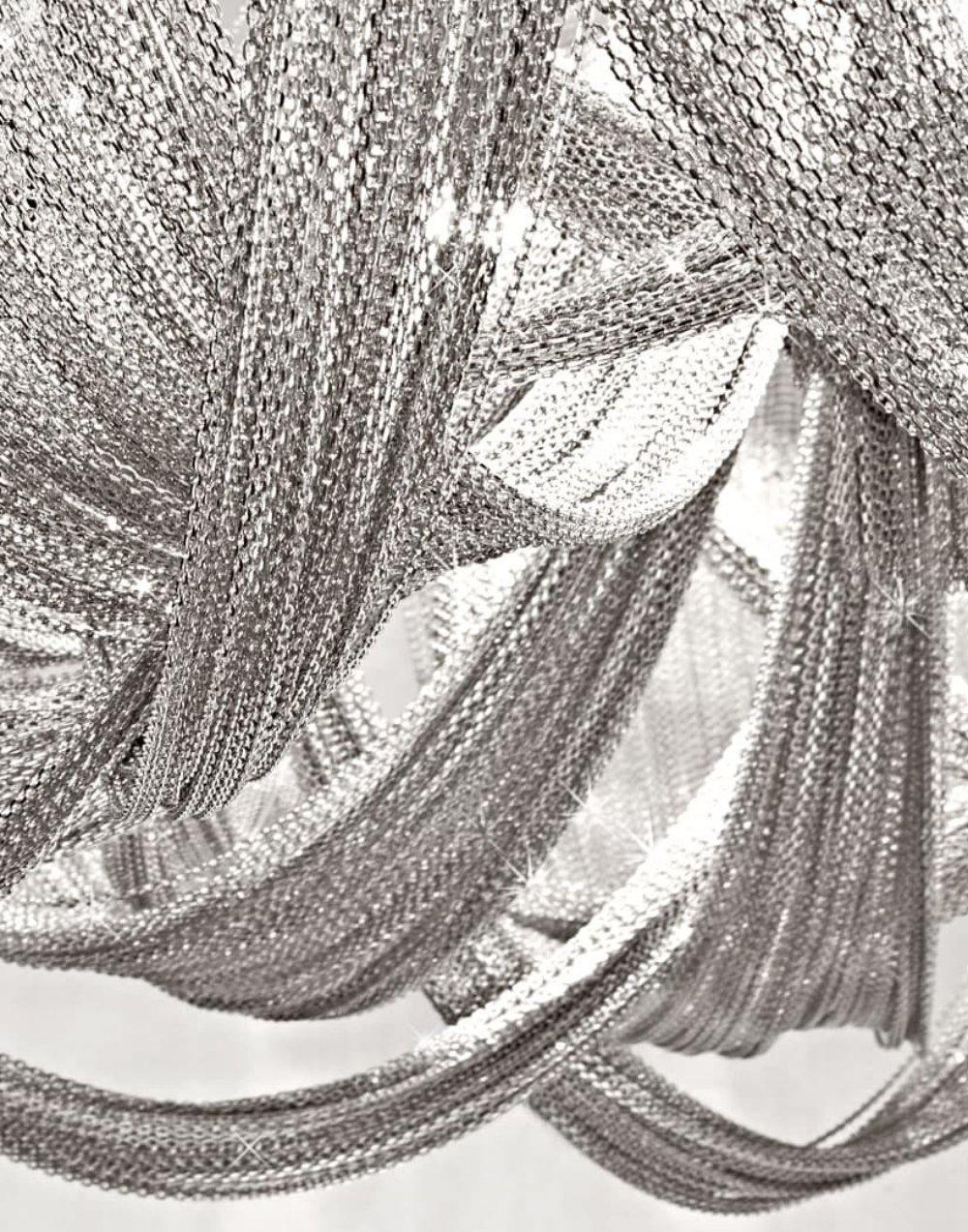 Zylen lámpara de araña Tassel con cadena de aluminio
