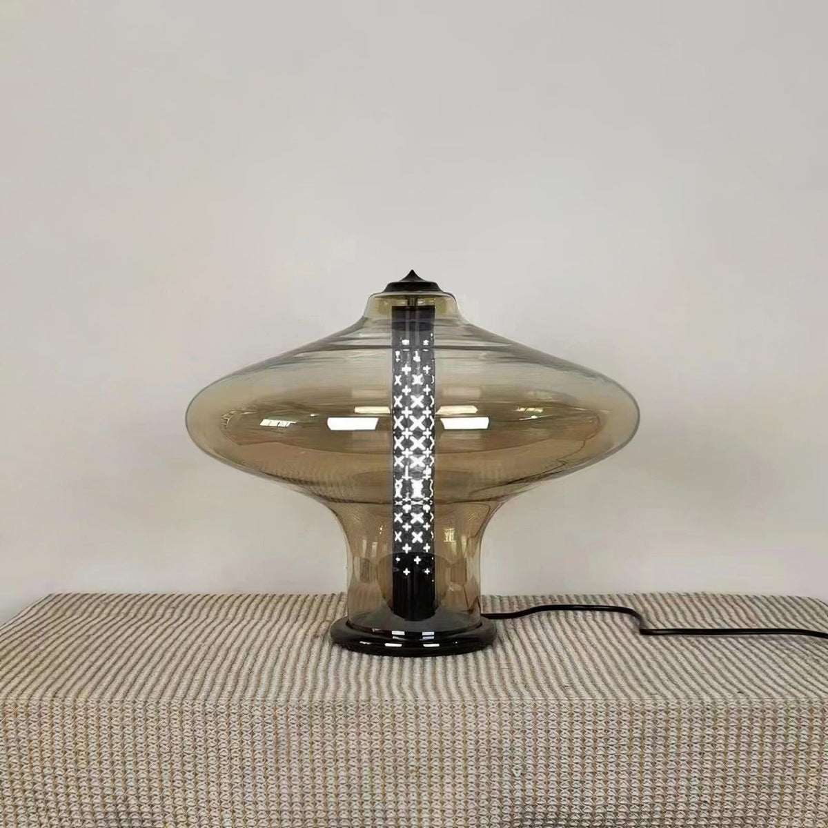 Anthony lámpara de mesa moderna de vidrio