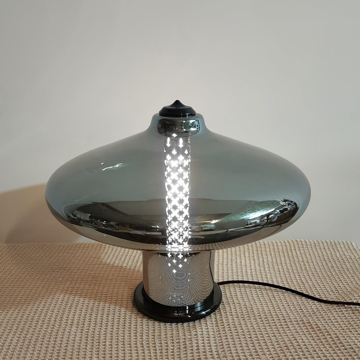 Anthony lámpara de mesa moderna de vidrio