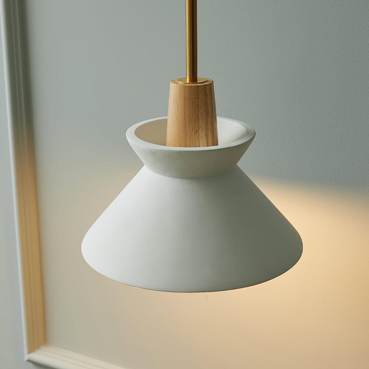 Revelo lámpara colgante de madera minimalista nórdica
