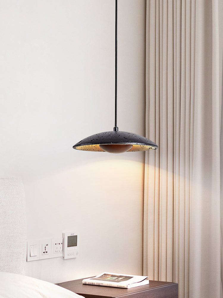 Noreeria lámpara colgante en travertino negro