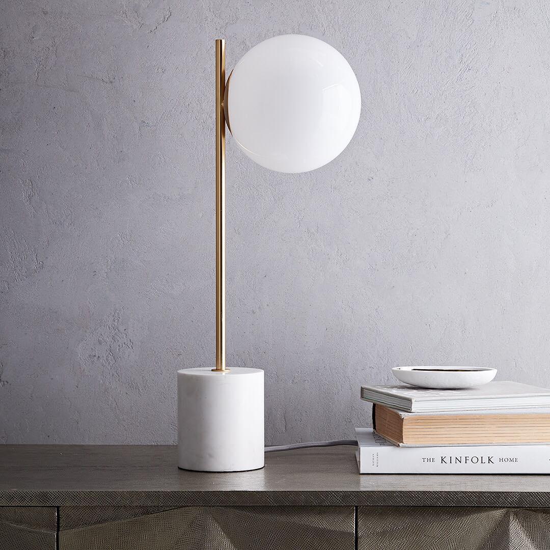 Tocor lámpara de mesa de mármol minimalista
