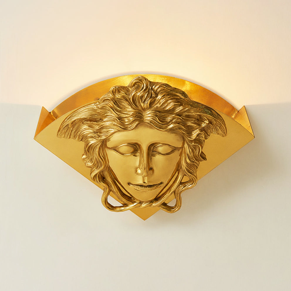 Sphinx aplique de pared en latón