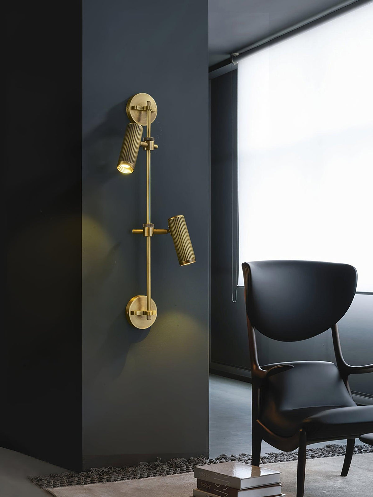 Kirixel aplique de pared industrial de latón