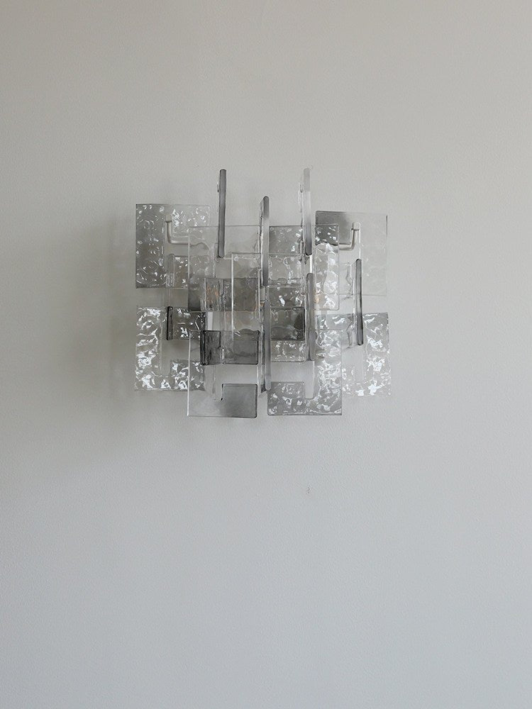 Stacked vidrio aplique de pared