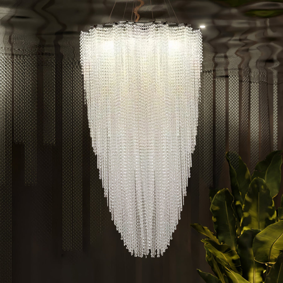 Zashayra lámpara de araña de cristal columnar