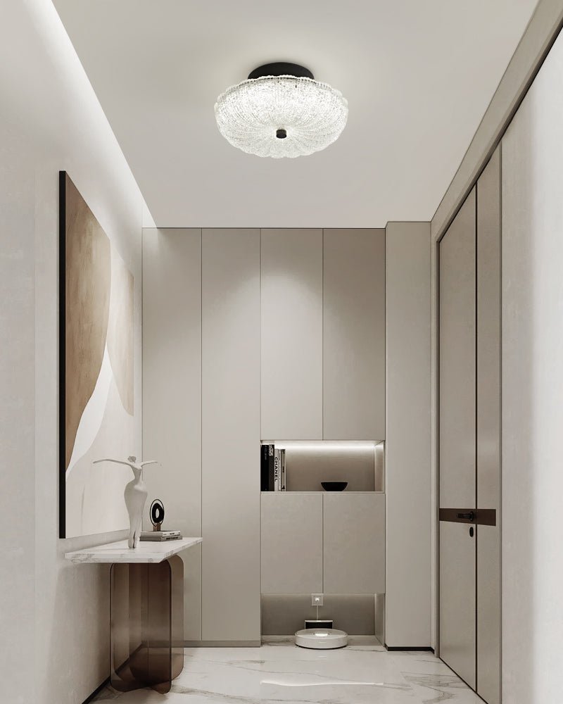 Evraeel lámpara de techo moderna minimalista con diseño estrellado en vidrio