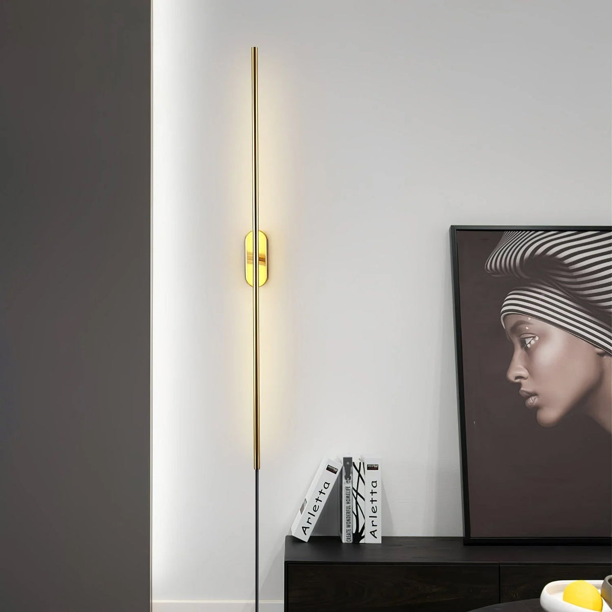 Vrysl aplique de pared con enchufe minimalista enchufable