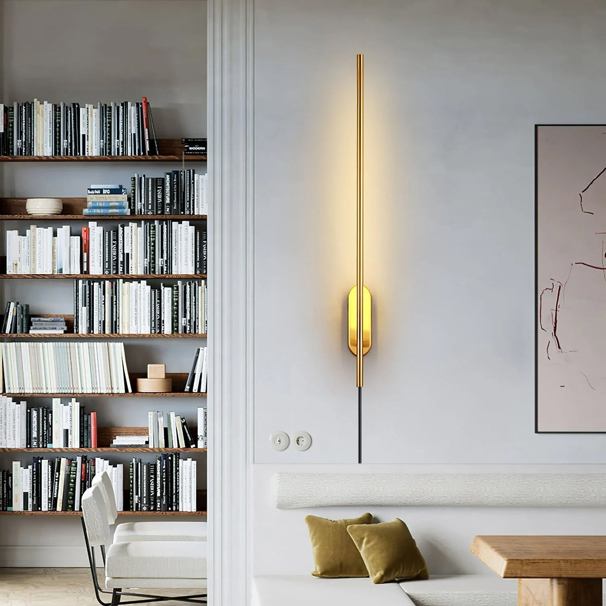 Vrysl aplique de pared con enchufe minimalista enchufable