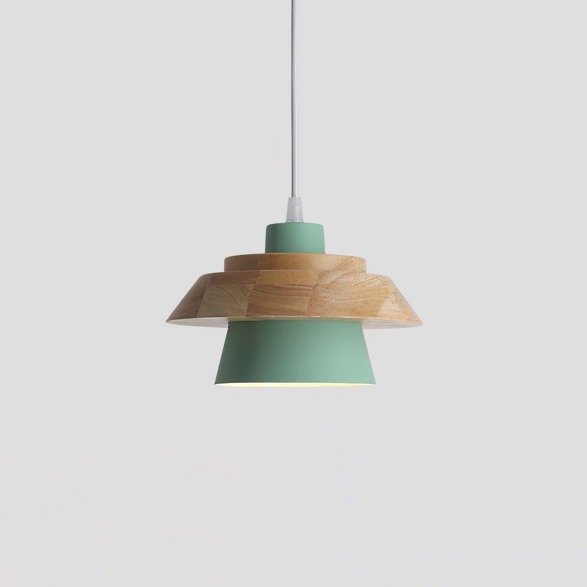 Morrowe lámpara colgante Stone de madera