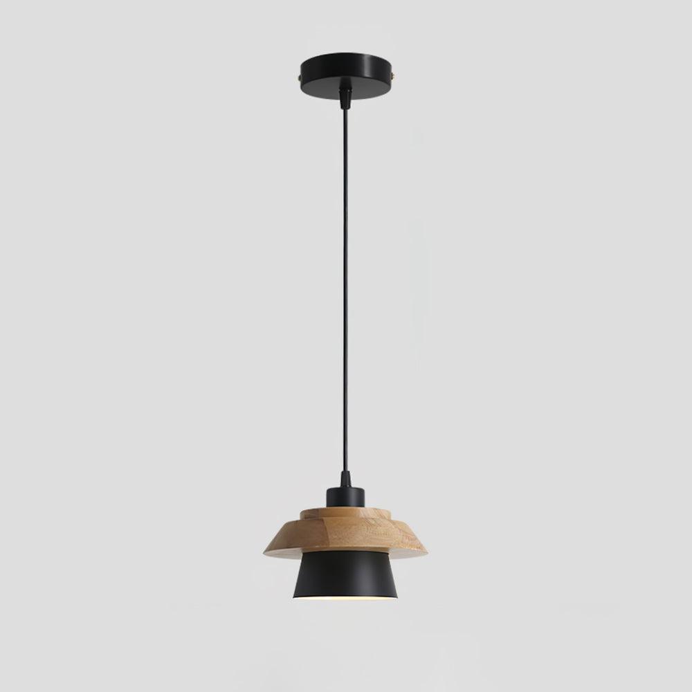 Morrowe lámpara colgante Stone de madera