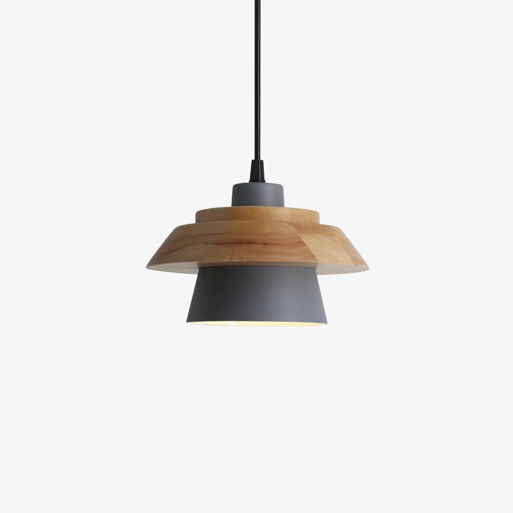 Morrowe lámpara colgante Stone de madera