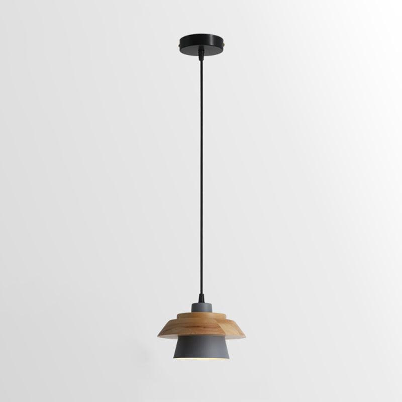 Morrowe lámpara colgante Stone de madera