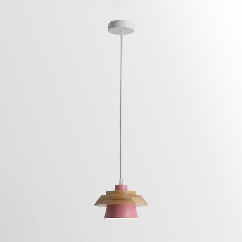Morrowe lámpara colgante Stone de madera