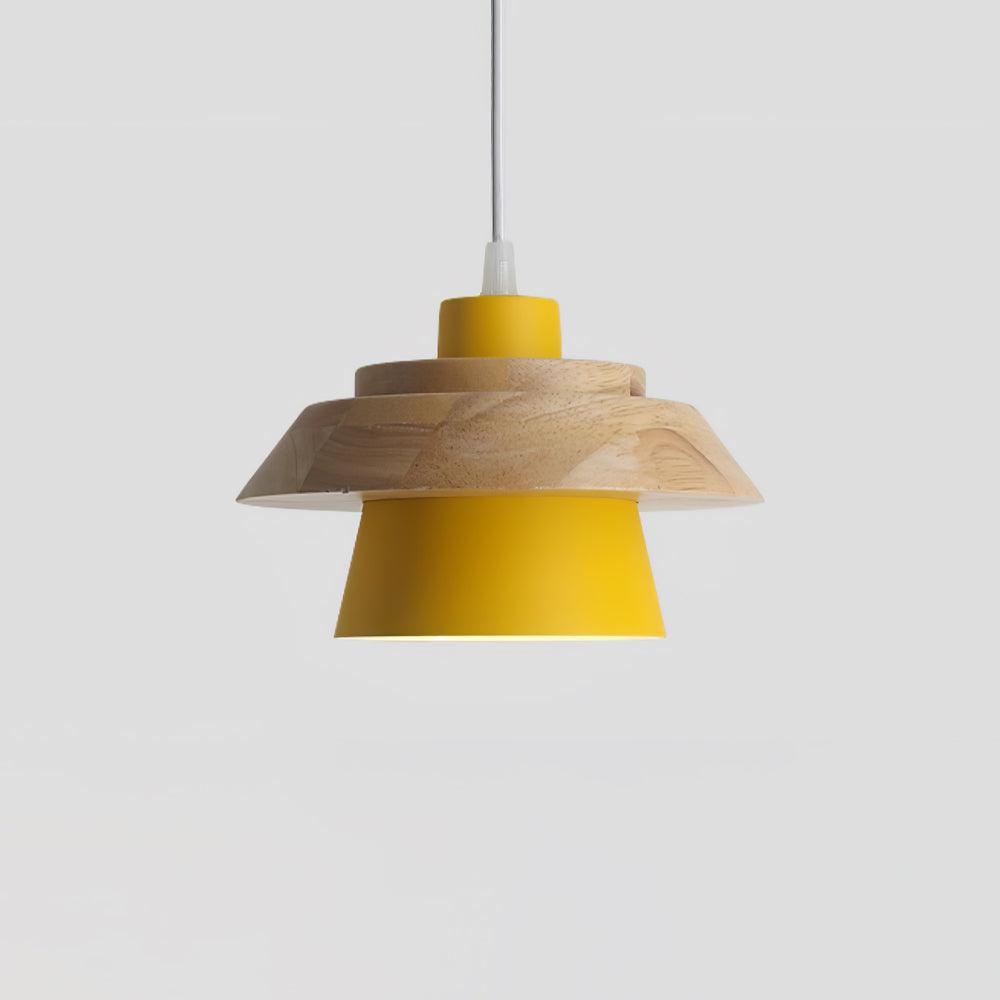 Morrowe lámpara colgante Stone de madera