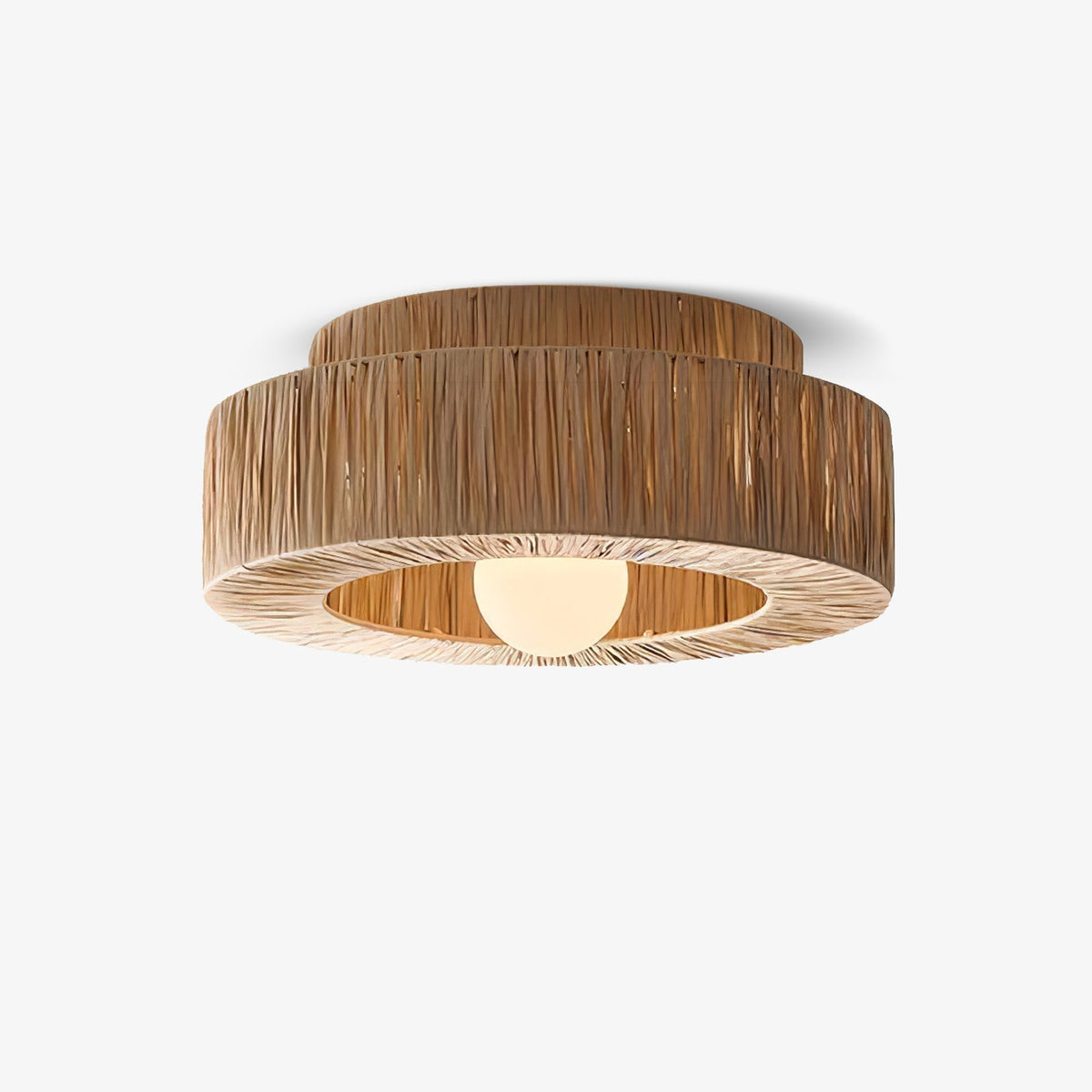 Ilthean lámpara de techo con paja natural artísticamente diseñada