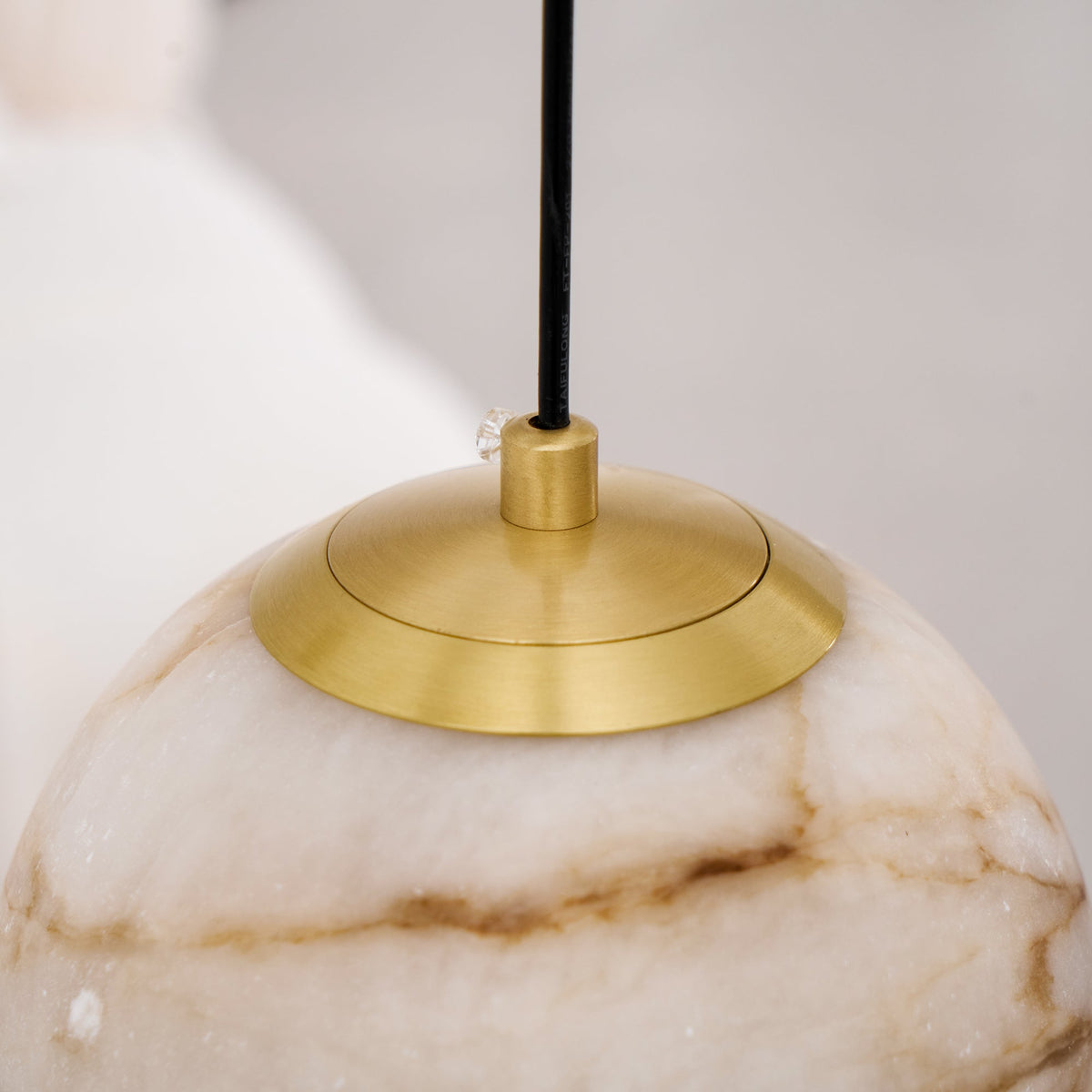 Nivinian lámpara de araña de alabastro