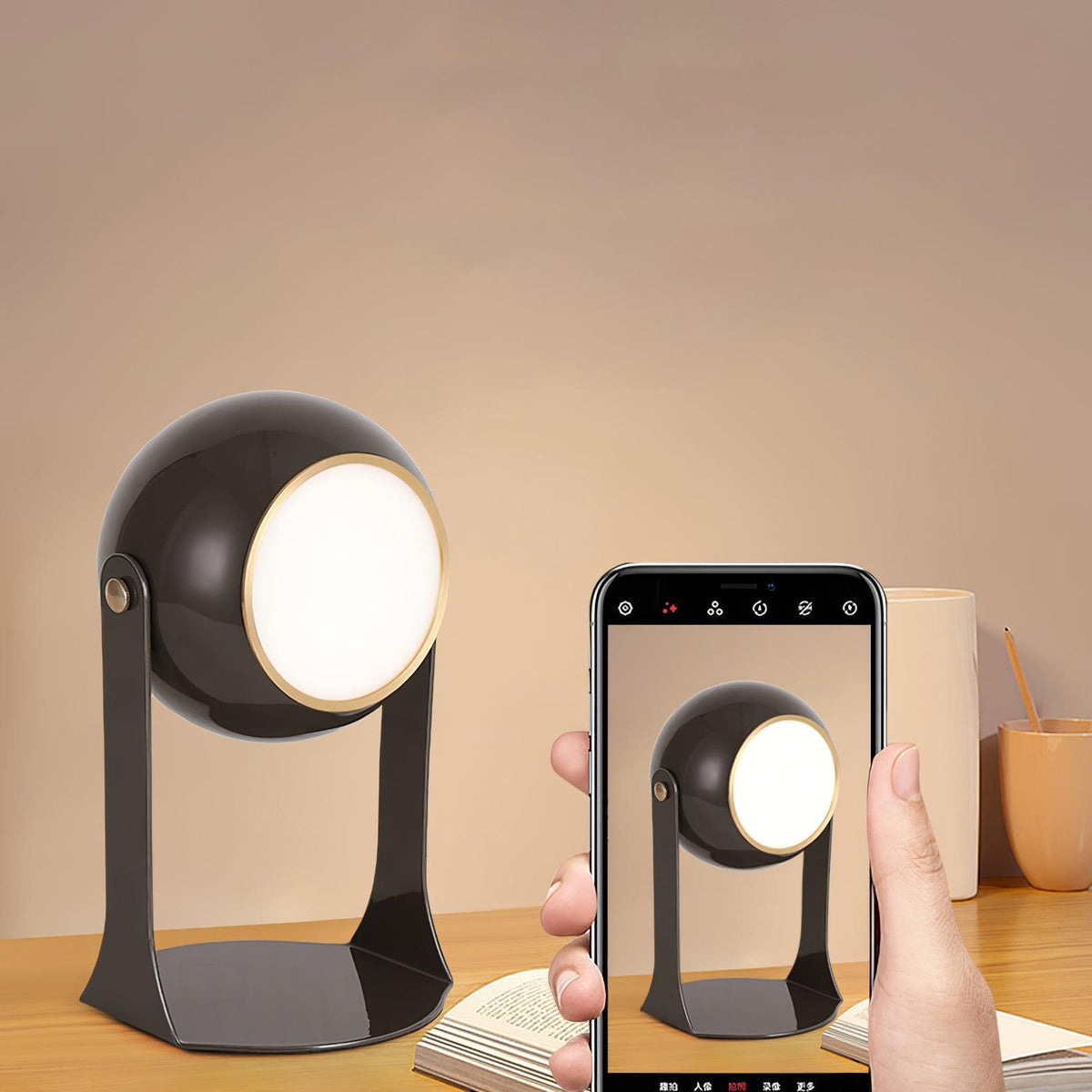 Ulsken lámpara de mesa de acrílico minimalista
