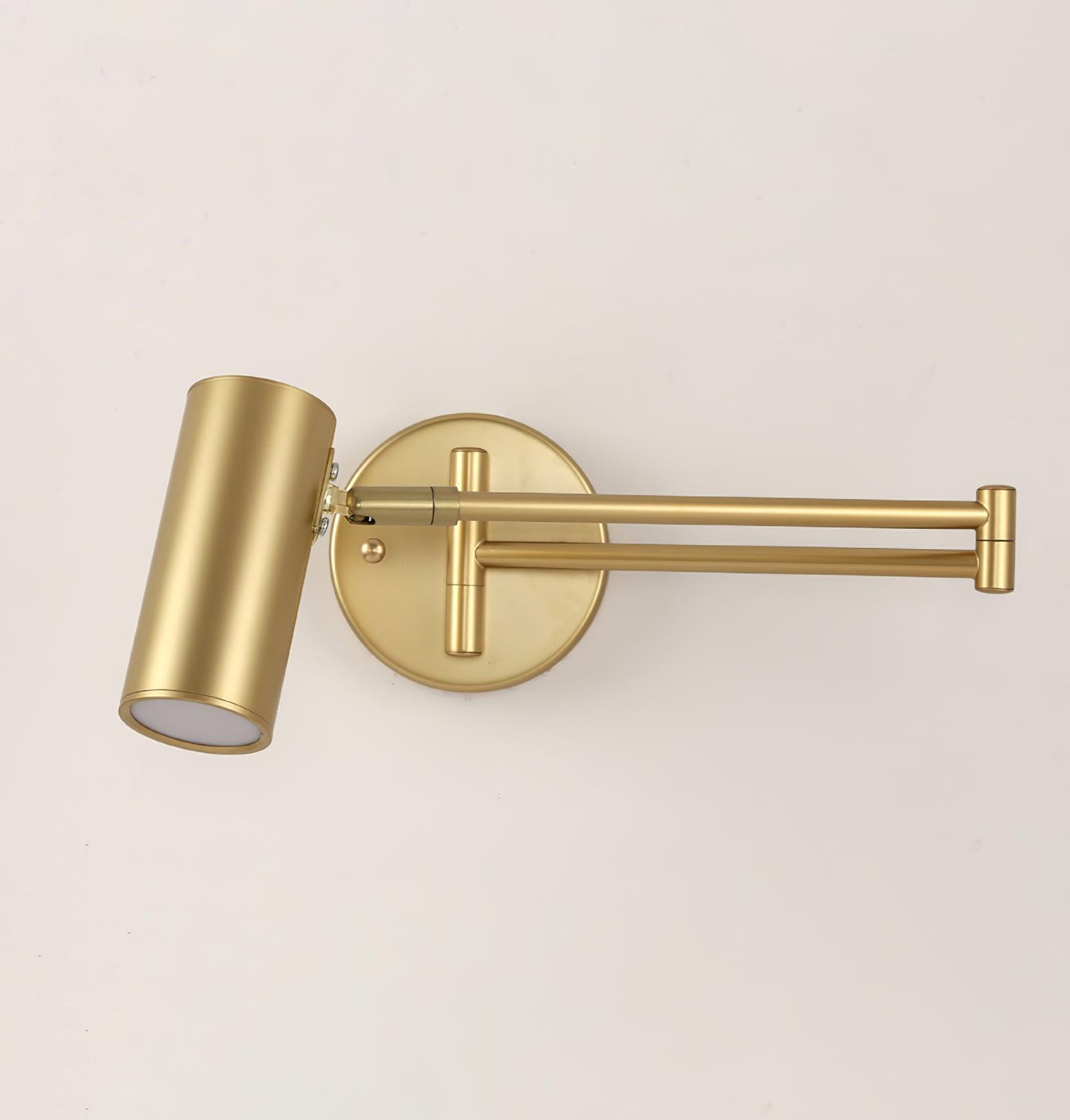 Auraelle aplique de pared con brazo articulado de latón regulable