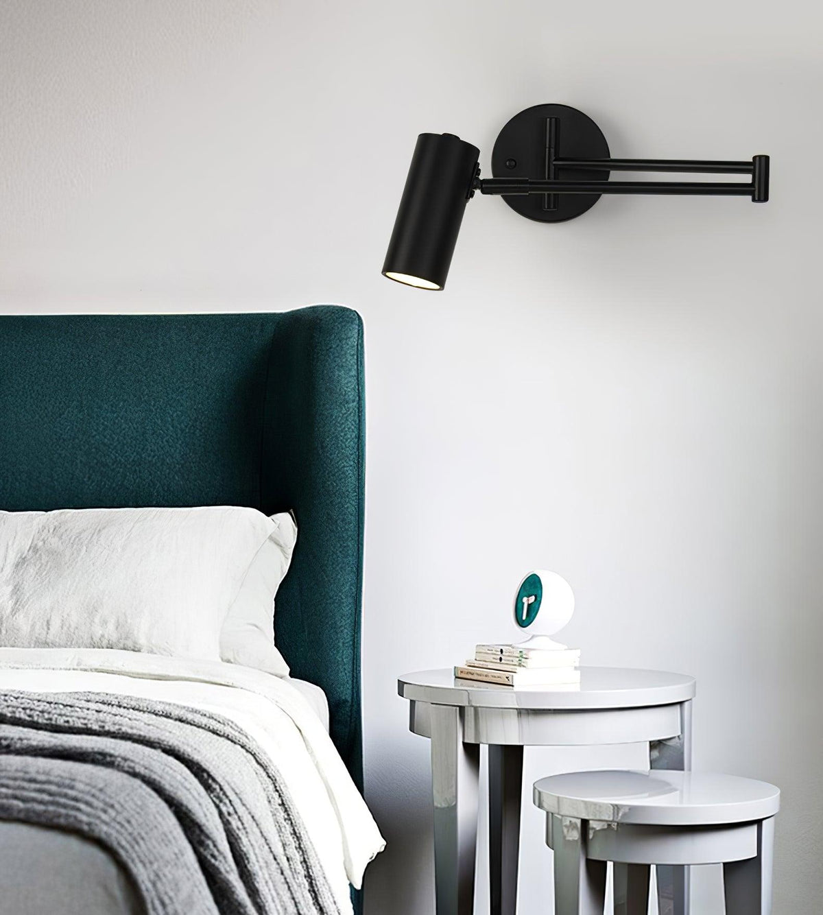 Auraelle aplique de pared con brazo articulado de latón regulable