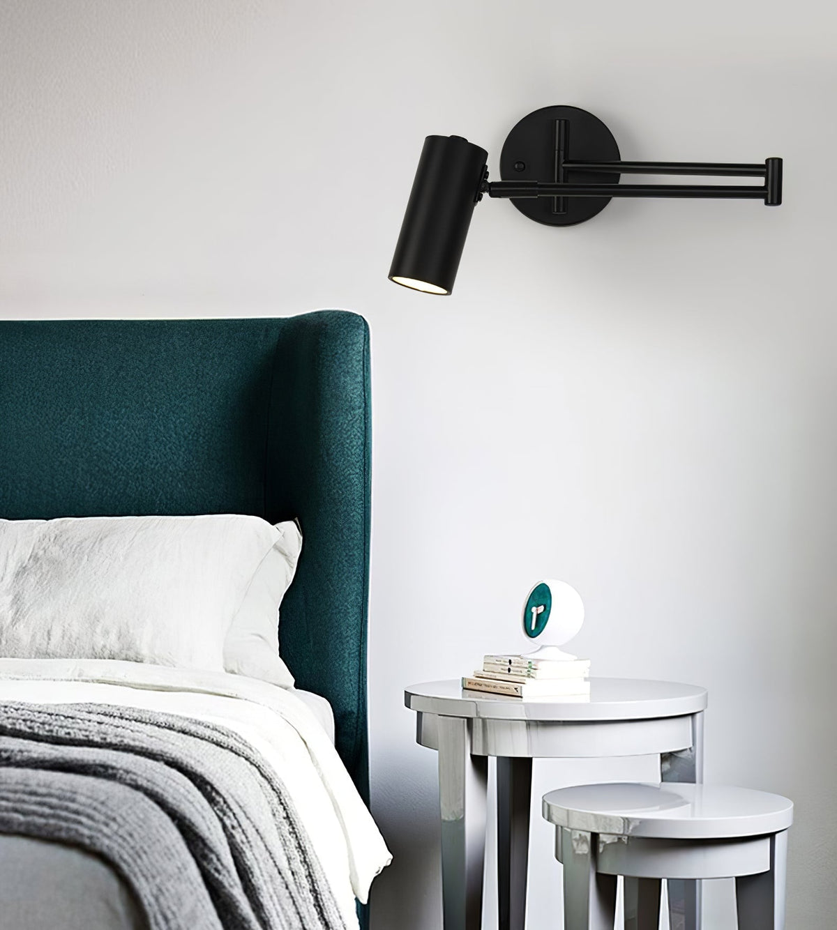 Auraelle aplique de pared con brazo articulado de latón regulable